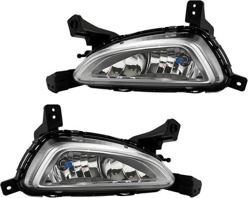 Vista 12 de Boxlight - Luces antiniebla compatibles con Hyundai Santa Fe 2007 2008 2009, un par de luces antiniebla con lente transparente para parachoques