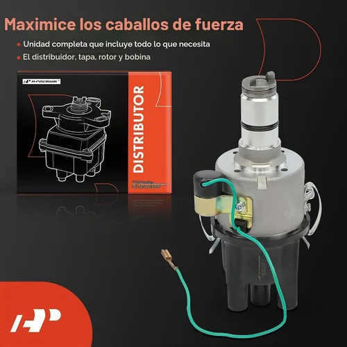 Vista 3 de Distribuidor de encendido A-Premium con tapa y rotor Compatible con Volkswagen Beetle, Campmobile, Fastback, Karmann Ghia, Rabbit, Scirocco