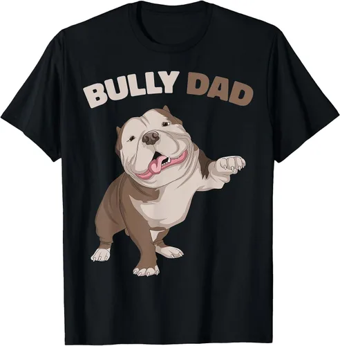 Vista 19 de American Bully Dad Dog Owner Father Funny Men T-Shirt Asphalt Grey