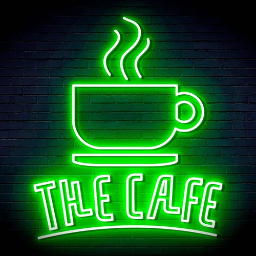 Vista 11 de ADVPRO Coffee – The Cafe Extra-Large Ultra-Bright LED Neon Sign - Blue & Red - st16s54-fn-j0026-br