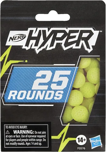 Vista 2 de Nerf Recambio Hyper 25-Round Boost, incluye 25 Hyper Rounds, para uso Hyper Blasters, Stock Up Hyper Games, Multi