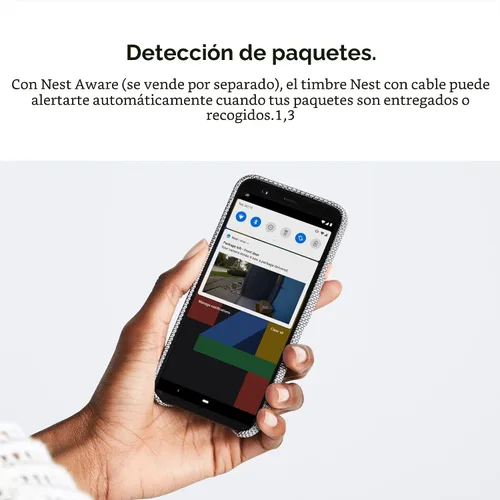 Vista 10 de Timbre de video Nest de Google (con cable) - Anteriormente Nest Hello - Timbre de video con transmisión 24/7 - Timbre inteligente con cámara