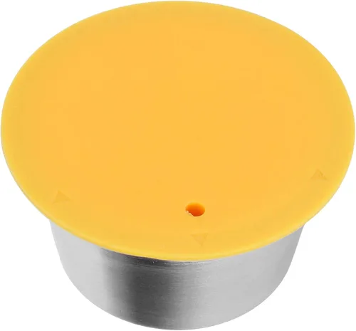 Vista 5 de Taza de café recargable, cápsulas de café reutilizables de acero inoxidable con tapa de silicona para cafetera Dolce Gusto, accesorio para máquina