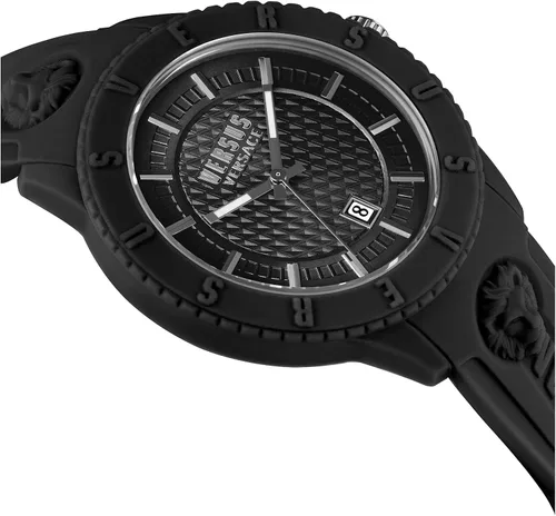 Vista 3 de Versus Versace Mens Tokyo. Sporty Fashion Watch with Date Function. Adjustable Silicone Strap. Includes Travel Gift Pouch.