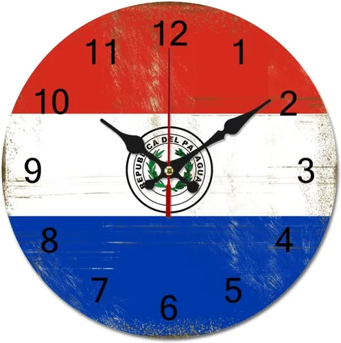 Vista 11 de Reloj de pared grande con diseño de bandera de San Vicente y la Granadina, funciona con pilas, reloj colgante silencioso de 9 pulgadas, decoración