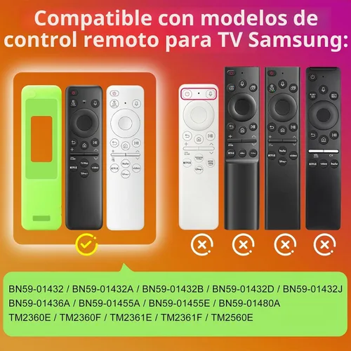 Vista 2 de Funda para Samsung - Funda para control remoto de TV (2 unidades)
