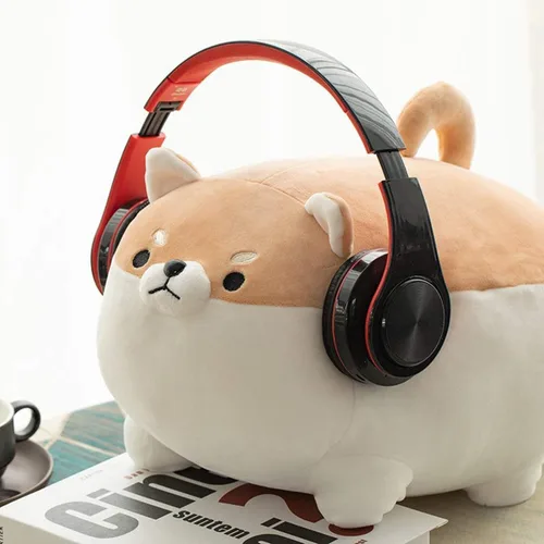 Vista 4 de Auspicious beginning Peluche de Corgi de 8 pulgadas - Peluche de Shiba Inu, Peluches de Corgi Animales de Peluche Perrito de Peluche, Peluches