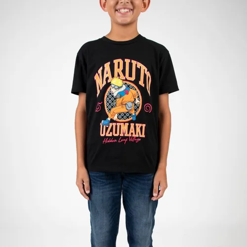 Vista 3 de Naruto Uzumaki - Camisetas de manga corta con cuello redondo para niño (4 unidades)