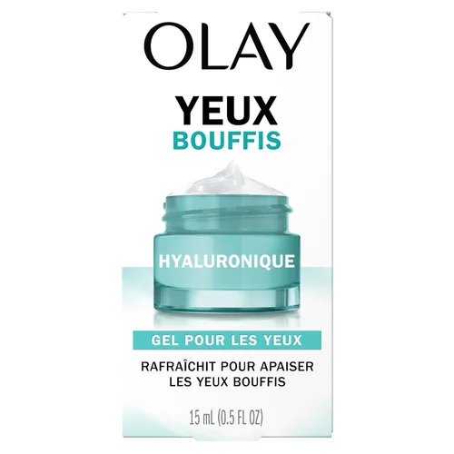 Vista 12 de Olay Hyaluronic + Peptide 24 Gel Crema de ojos, sin fragancia, 0.5oz (0.5 fl oz)