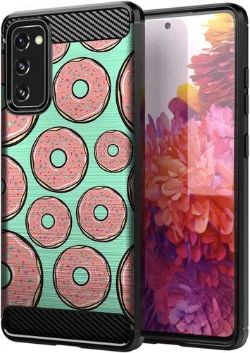 Vista 22 de CasesOnDeck - Carcasa compatible con Samsung Galaxy S20 FE (2020) / S20 FE 5G), color negro
