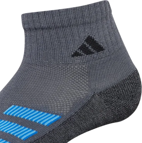 Vista 3 de adidas Kids-Boy'sGirl's Cushioned Angle Stripe Quarter Socks (6-Pair)