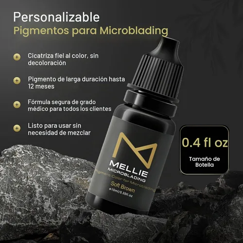 Vista 4 de M - Juego de tintas Microblading - 7 pigmentos de grado médico
