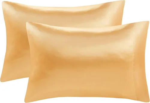 Vista 79 de Madison Park Essentials - Juego de sábanas de satén de lujo y sedoso con brillo natural, bolsillo elástico de 14 pulgadas para colchones de hasta 16