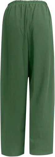 Vista 5 de YMADREIG Pantalones harén para mujer, de cintura alta, holgados, ligeros, cónicos, de lino, bohemios, de pierna ancha, pantalones capri con bolsillos