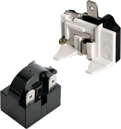 Vista 11 de Protector térmico de sobrecarga térmica de 2 pines 1/4 HP 180 W 12 ohmios + relé de arranque PTC, pieza de repuesto para refrigerador de automóvil