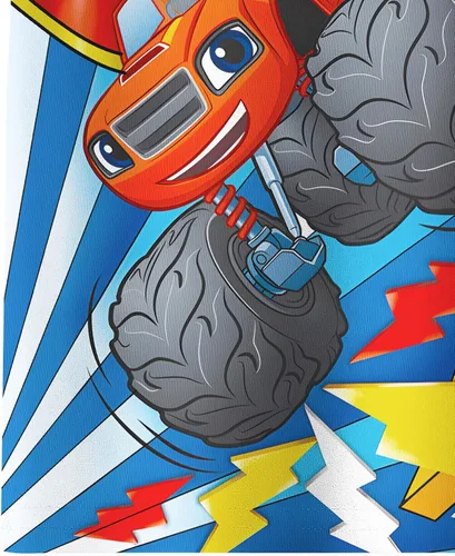 Vista 5 de DJYLBV Blaze Monster Machines - Camiseta de manga corta para niños con patrones de dibujos animados para niños de 4 a 12 años