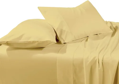 Vista 32 de LaxLinen 4 PCs Sheet Set (+30 Inch) Extra Deep Pocket Twin/Single Bed Size, Aqua Solid 600 Thread Count 100% Egyptian Cotton