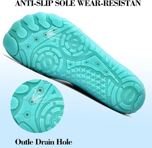 Vista 5 de Chaoslook Zapatos de agua para hombre y mujer de secado rápido zapatos de natación descalzos zapatos de agua para buceo surf piscina playa caminar