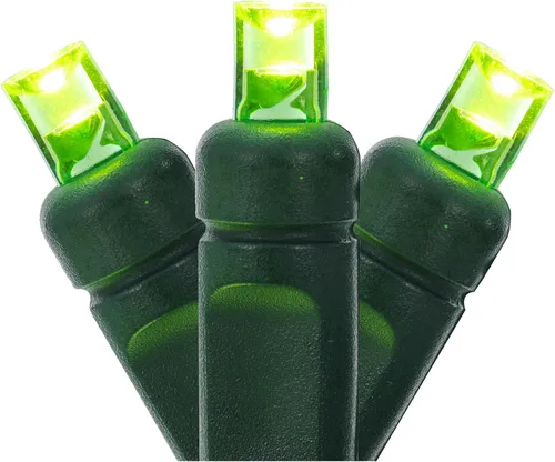 Vista 17 de Vickerman Juego de 100 luces LED GW WA Ec multicolor con LED gran angular de molde único, 36 pies