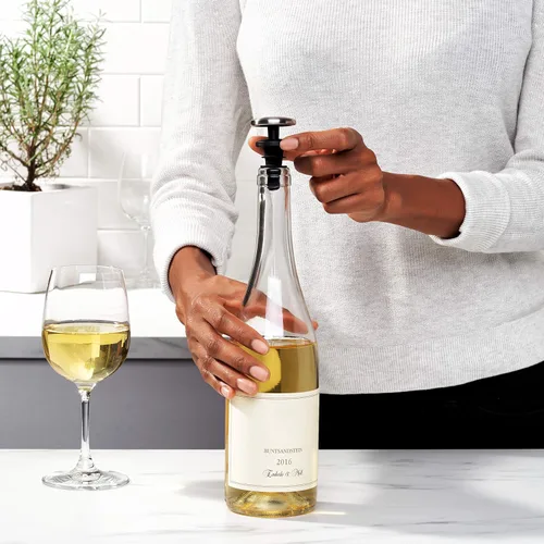 Vista 2 de OXO SteeL - Tapón de vino expandible a prueba de fugas (paquete de 2)
