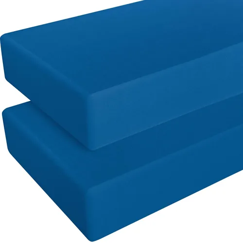 Vista 13 de NTBAY - Sábana bajera ajustable para cuna para bebé, color sólido y suave, 28.0 x 52.0 pulgadas Soft Fitted Crib Sheet with Full Elastic and 8