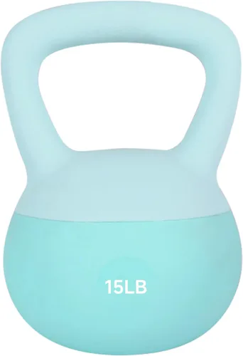 Vista 7 de Leikefitness Pesas rusas suaves, pesas rellenas de arena para mujeres y hombres, pesas rusas suaves y antideslizantes codificadas por
