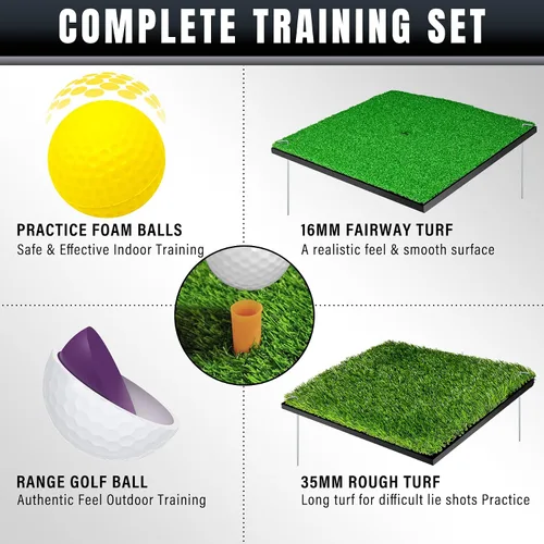 Vista 4 de DURARANGE Red de astillado de golf emergente: ayuda definitiva de chip de entrenamiento para precisión y distancia, al aire libre Práctica