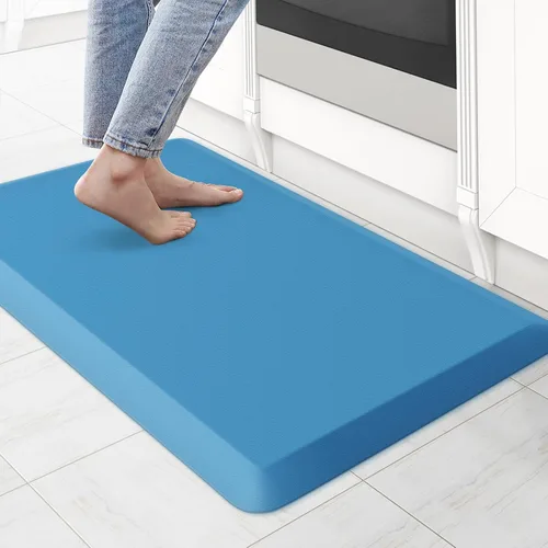 Vista 50 de KitchenClouds Alfombra de Cocina Acolchada Anti Fatiga 17.3"x28" Impermeable, Antideslizante, Alfombras de Pie y Comodidad para Escritorio/Piso