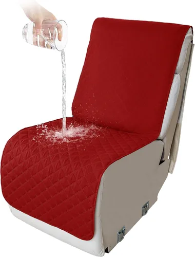 Vista 79 de HDCAXKJ Fundas impermeables 100% impermeables para sofá reclinable en forma de L, lavable, acolchada y suave para perros y mascotas, 1 funda de Negro