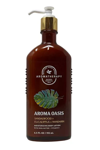 Vista 2 de Bath & Body Works Aromaterapia Oasis Sándalo Eucalipto Mandarina Set de regalo Loción Corporal Hidratante - Gel de baño de espuma de gel de baño