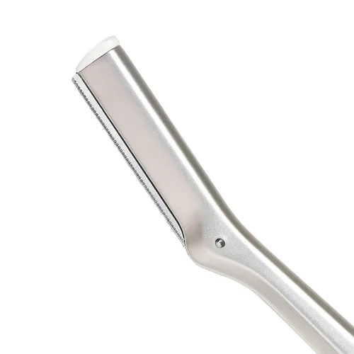 Vista 2 de Tweezerman Maquinilla de afeitar facial de acero inoxidable con cuchillas de repuesto, 4