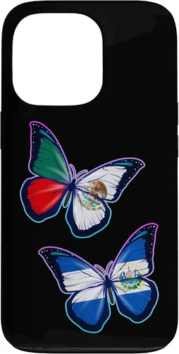 Vista 10 de El Salvador y México bicultural Roots - Carcasa para iPhone 17 (versión mariposa)