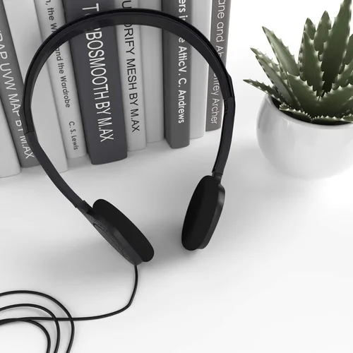 Vista 3 de Maeline Auriculares con enchufe de auriculares de 0.138 in - 1 paquete - Negro