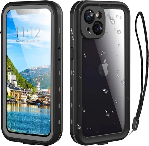 Vista 15 de Funda para iPhone 13 Pro, impermeable y a prueba de golpes, protección completa, IP68, 6.1 pulgadas, color negro