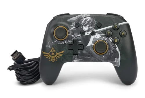 Vista 8 de PowerA Enhanced Nintendo Switch and Switch 2 Wired Controller - Legend of Zelda Battle Ready Link, Officially licensed