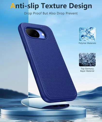 Vista 849 de FNTCASE Funda para iPhone 17 Pro: Fundas delgadas translúcidas de color azul claro compatibles con MagSafe, protección completa de la cámara
