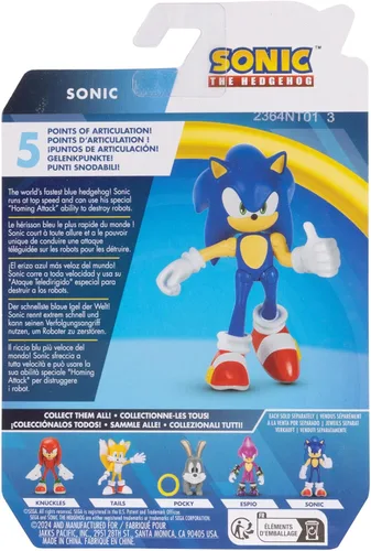 Vista 12 de Sonic The Hedgehog Las mejores figuras de acción de Sonic modernas de 2.5 pulgadas, incluye Sonic, Shadow, Tails y Knuckles