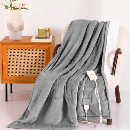 Vista 29 de Manta Eléctrica Térmica de 50" x 60" - Manta Térmica Eléctrica con 5 Niveles de Calefacción y 3 Horas de Apagado Automático, Lavable a Máquina