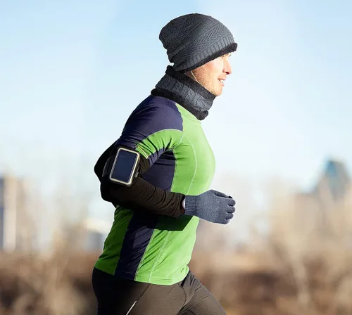 Vista 6 de Gorro de invierno para hombre, bufanda y guantes de pantalla táctil, forro polar, bufanda y guantes para hombre y mujer