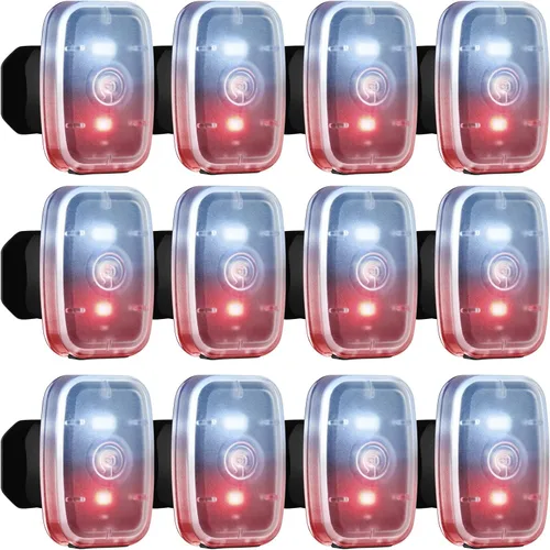 Vista 8 de Mudder Luces de Correr para Corredores Lámparas LED de Seguridad Recargables USB con Clip Estroboscópico Lámparas Traseras de Bicicleta con 5 Modos