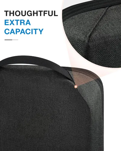 Vista 6 de BAGSMART Juego de 6 cubos de embalaje de compresión para maletas, cubos de viaje de compresión y organizador de maletas para empacar con bolsa