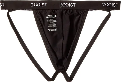 Vista 3 de 2(X)IST Paquete de 3 correas Micro Speed Dri Jock para hombre Negro/Carbón/Varsity azul marino