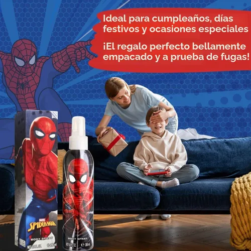 Vista 4 de Marvel Spider-Man, Colonia Fresca para Niños, Rojo/Blanco/Azul/Negro, 200 ml