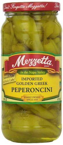 Vista 8 de Mezzetta Pimientos picantes de cereza en rodajas, sin gluten, keto, kosher, tarro de 16 onzas líquidas (paquete de 6)