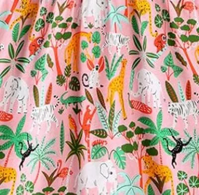 Vista 5 de Vestidos de algodón para niñas de 2 a 7 años de edad