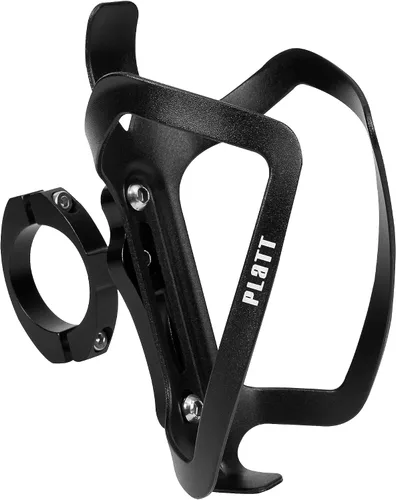 Vista 2 de PLATTBK Platt - Soporte para botella de bicicleta, aleación de aluminio, manillar/tija de sillín para bicicletas de carretera, MTB Kids Bike Soporte