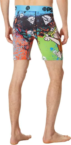 Vista 2 de PSD Calzoncillos tipo bóxer Flinstones para hombre, transpirables y de apoyo con tela que absorbe la humedad