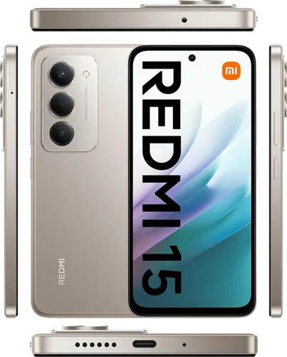 Vista 5 de XIAOMI Redmi 15 4G LTE (compatible con Tmobile Tello Mint & Global) (256 GB + 8 GB) Dual SIM desbloqueado de 6.9 pulgadas 50MP modelo 25062RN2DL