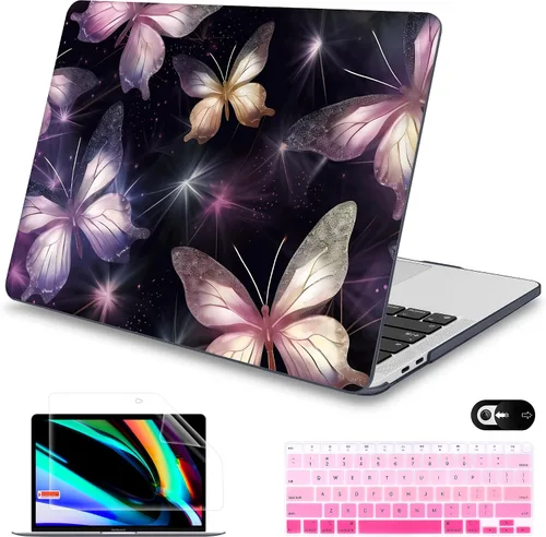 Vista 14 de Mektron para MacBook Air 13 Funda A1466/A1369 (Versión 2010-2017), Cubierta de carcasa rígida de plástico con fijación a presión para MacBook Air