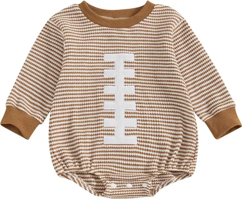 Vista 107 de MERSARIPHY Sudadera de fútbol para bebé, traje de manga larga con letras divertidas, ropa de otoño e invierno